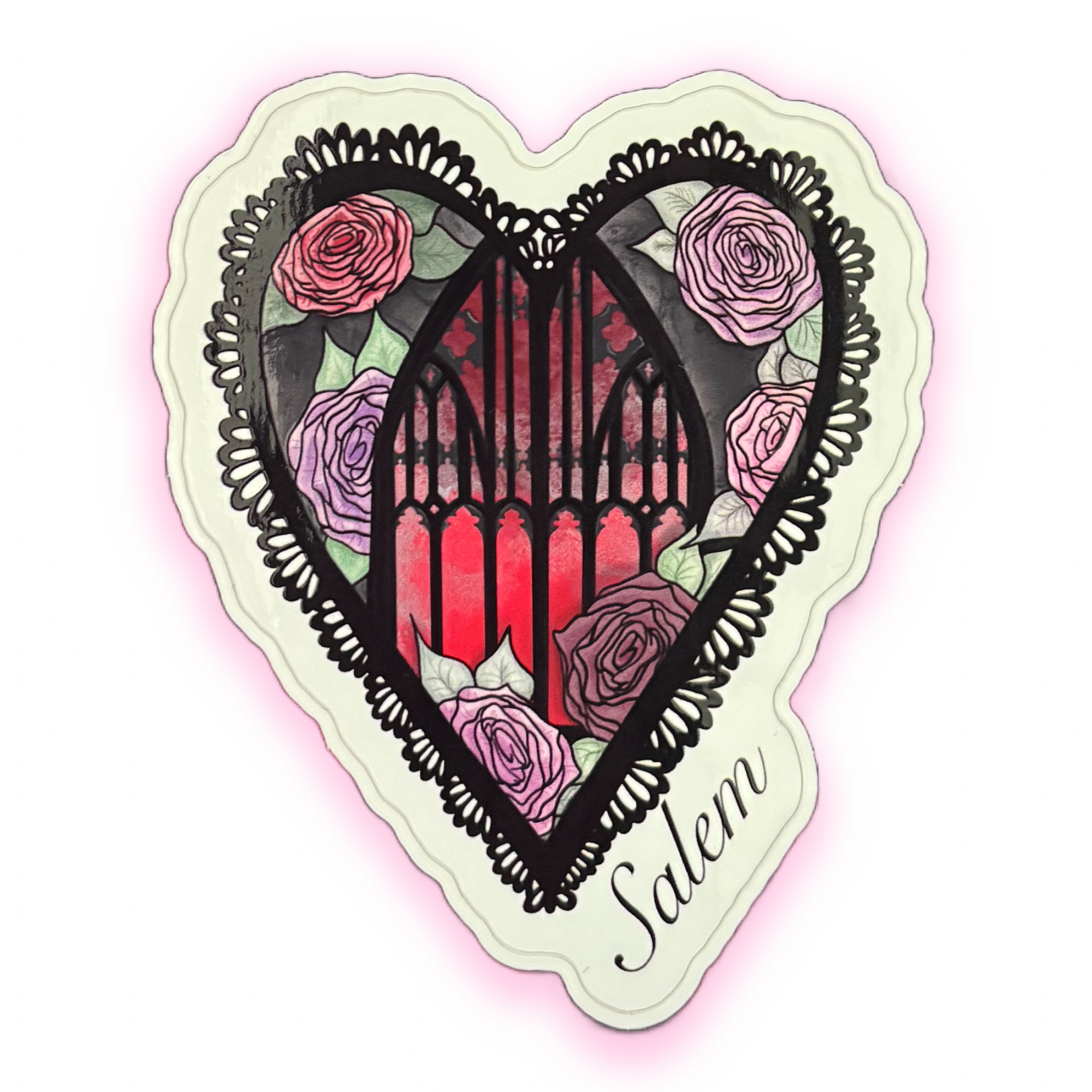 Salem Heart Sticker